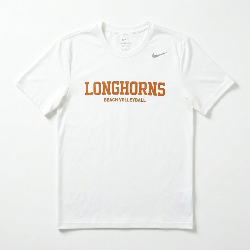 Nike Dri-FIT Texas Longhorns Beach Volleyball Graphic T-Shirt White Mens Medium